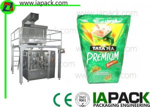 500g Teesakkie Premade Pouch Packing Machine Inclusief Lineêre Skaal