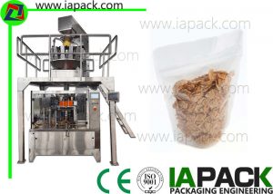 Corn Flake Staan Pouch Verpakking Machine Stand-Up Rits Sak Verpakking masjien Vul Bereik 5-1500g