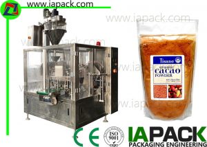 Premade Bag Tee Powder Packing Machine Heat Sealing Toerusting