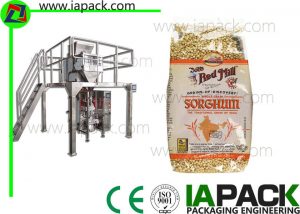 Punch Grain Packaging Machine 1500 Watt Outomaties met Multihead Weigher