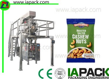 outomatiese vorm vul seël masjien met multi hoof weeg vir cashew neute verpakking snacks verpakking masjien